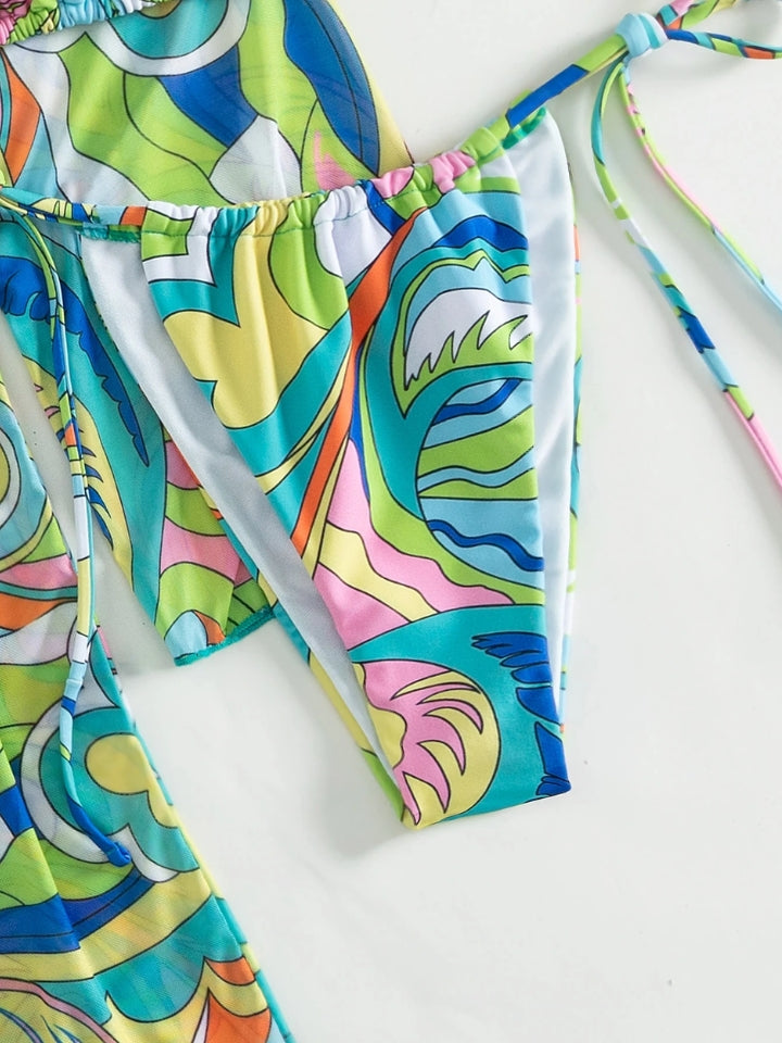 Biquíni com Saída de Praia Saint-Tropez verde 4