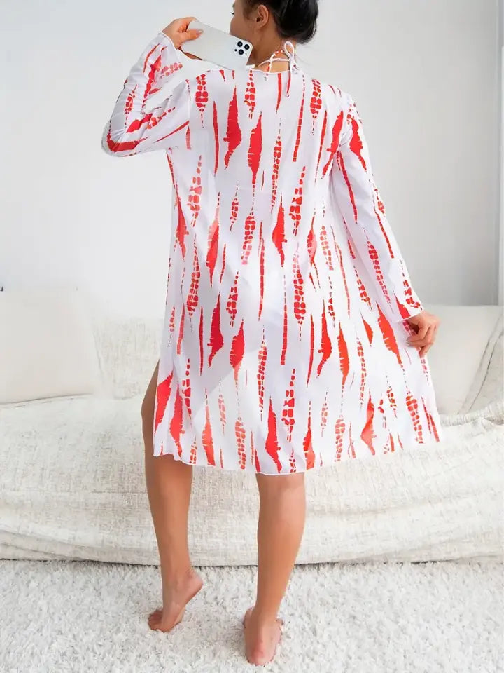 Biquíni com Saída de Praia Santos – Look Completo 3 Peças!