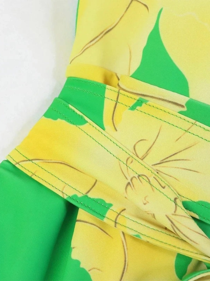 Maiô Feminino Modelador, cor verde, estampado, disfarça barriga 6