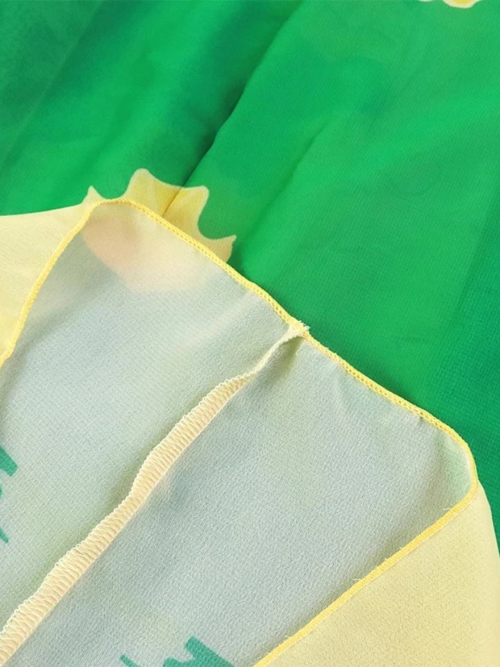 Maiô Feminino Modelador, cor verde, estampado, disfarça barriga 8