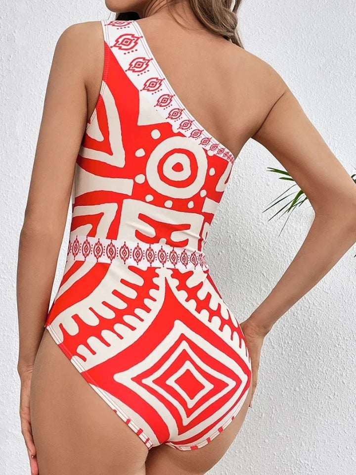 Maiô Feminino Vermelho com Saída de Praia Rubra 6