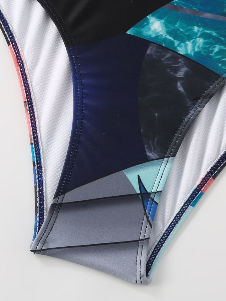 Maiô Modelador Azul-marinho com Saída de Praia Oceano Noturno 4