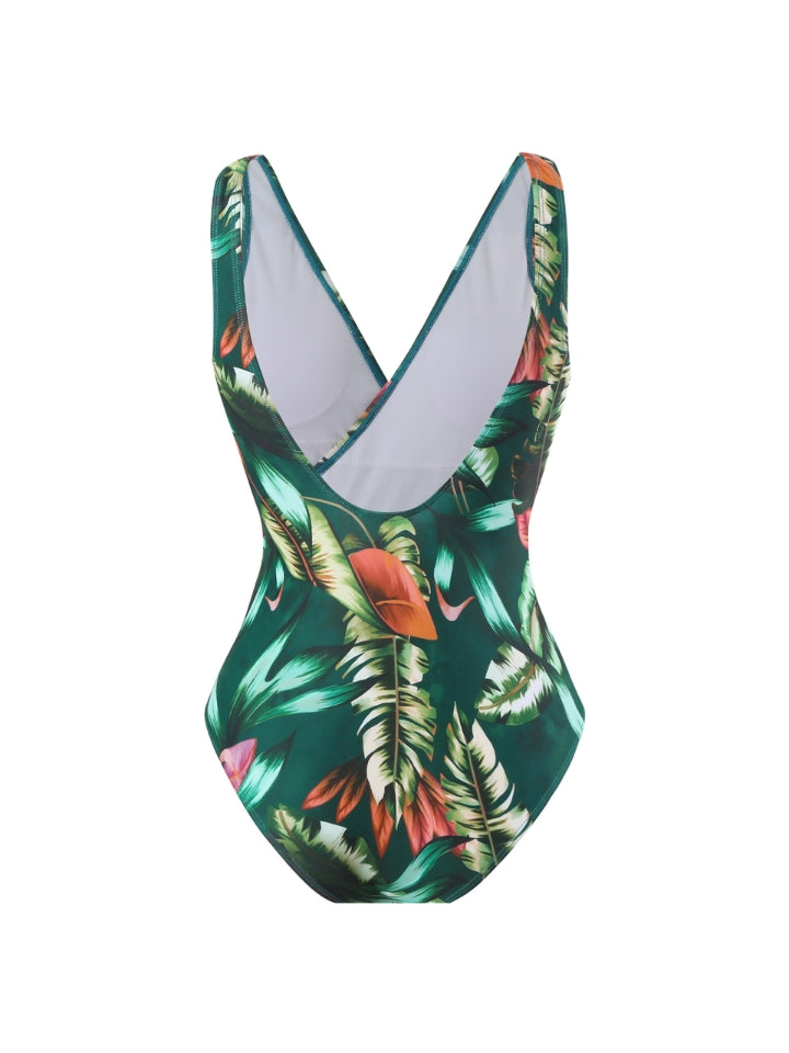 Maiô Modelador Verde com Saída de Praia Jardim Secreto 3