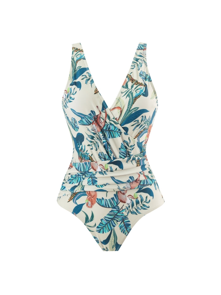 Maiô Modelador branco off-white com Saída de Praia Mata Atlântica 3