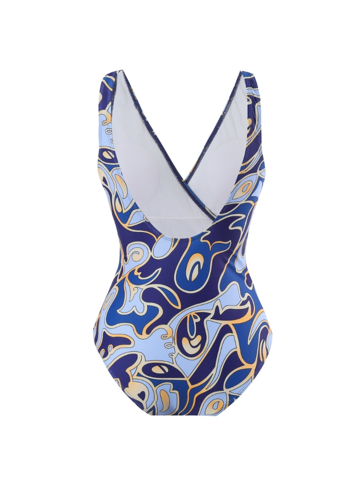 Maiô Modelador Azul-Marinho com Saída de Praia Mediterrâneo 2