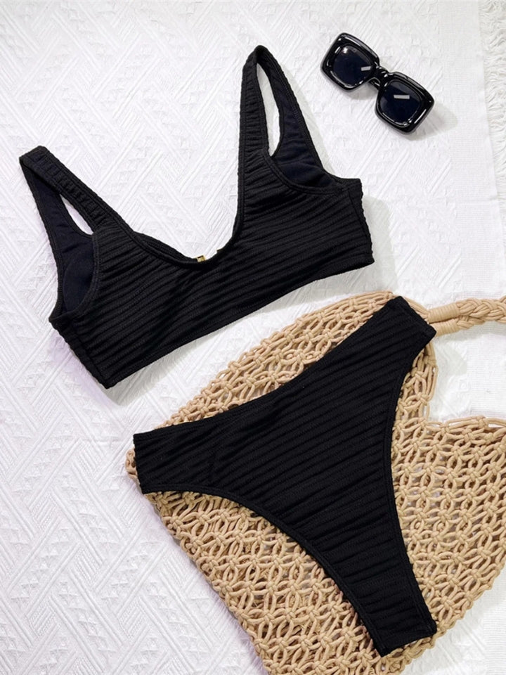 Biquíni Preto Feminino Cropped Hot Pants Véria 4