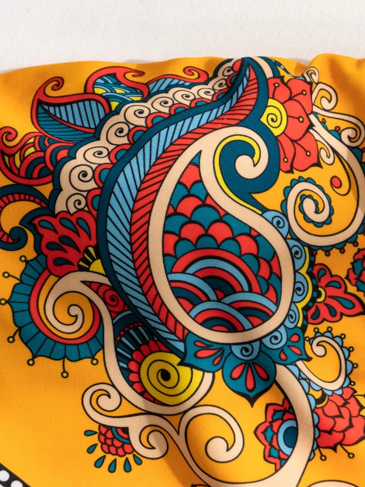 Biquíni Feminino Santorini laranja, com top tomara que caia e calcinha asa delta cavada 4