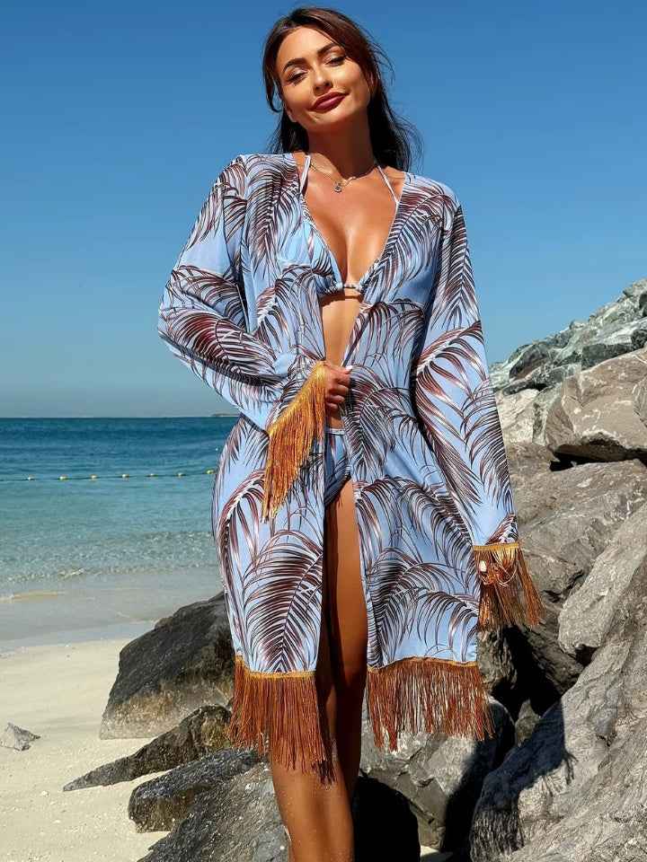 Biquíni com Saída de Praia Coral d’Areia - 3 Peças