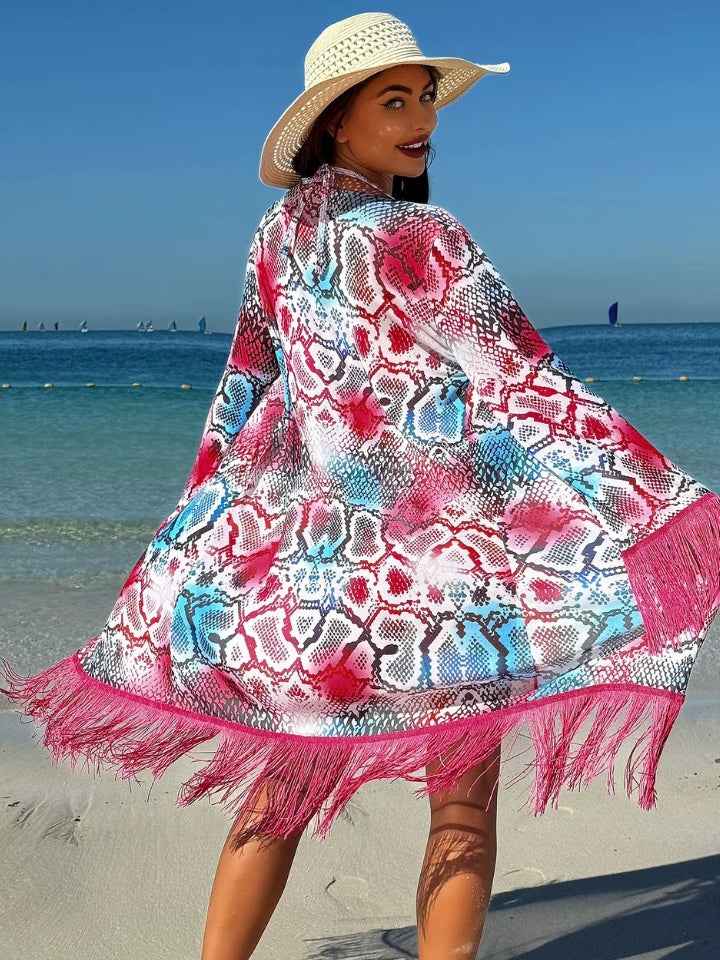 Biquíni com Saída de Praia Coral d’Areia - 3 Peças