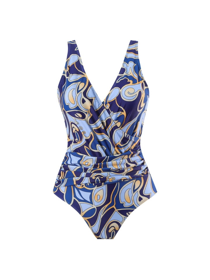 Maiô Modelador Azul-Marinho com Saída de Praia Mediterrâneo 3